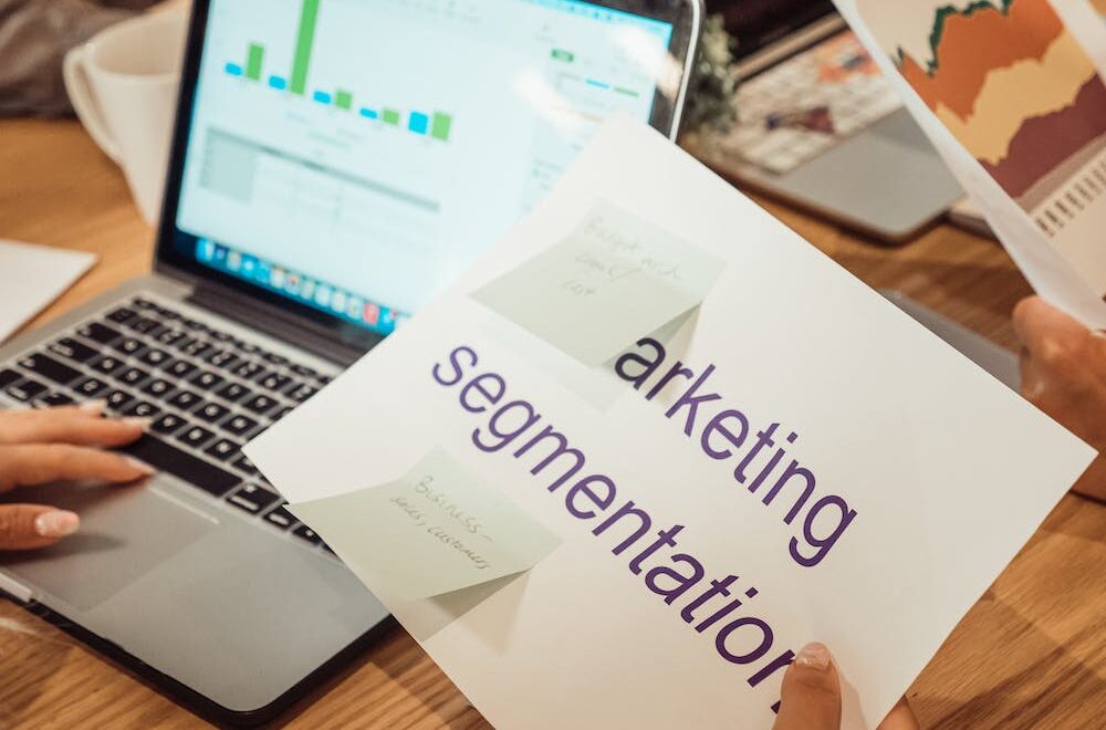 marketing segmentation written on a paper